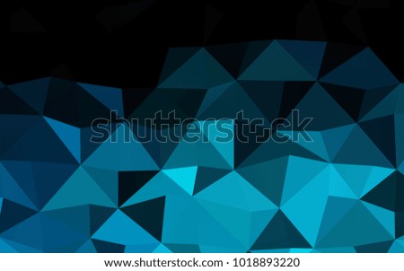 Light BLUE vector blurry triangle pattern. A vague abstract illustration with gradient. Triangular pattern for your business design.
