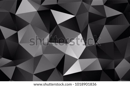 Light Silver, Gray vector blurry triangle background. Brand-new colored illustration in blurry style with gradient. Triangular pattern for your business design.