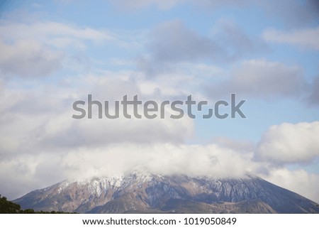 Sakurajima in winter