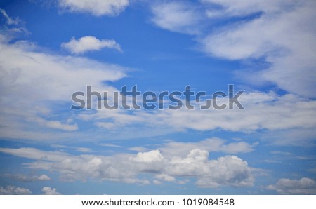  blue sky  and clouds