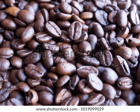 Black and brown cofee seed full frame for background picture