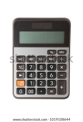 Calculator isolated on a White Background