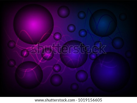 neon bubbly background vector