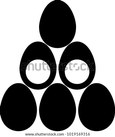 Egg Icon, Egg Raster Art Illustration