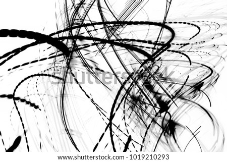 grunge black ink paint.isolated on white background.for new design art or brush style