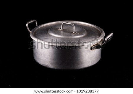 Picture of an Old Vintage Aluminium Pot