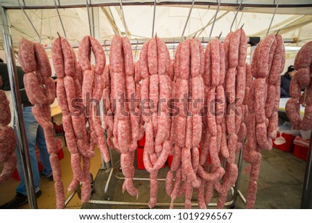 pork sausage and sausage production Italian tilpici products good Italian cuisine