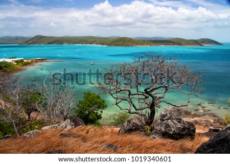 Beautiful view from Thursday Island Torres Straits, Queensland Australia Royalty-Free Stock Photo #1019340601