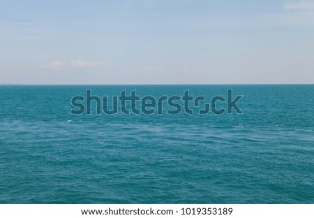 The beautiful view of the sea calls to swim for a while or leave by the ship