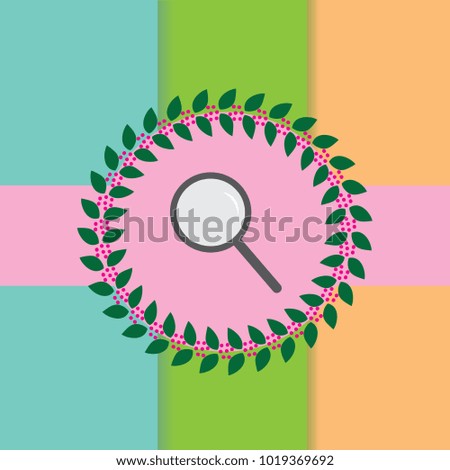 Logo Magnifying glass paper
