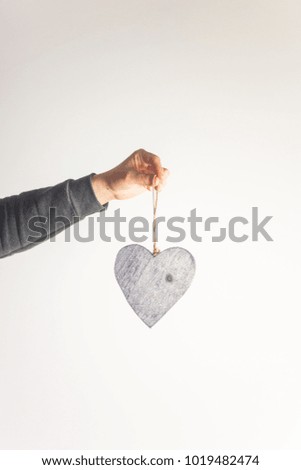 Heart shape on white
