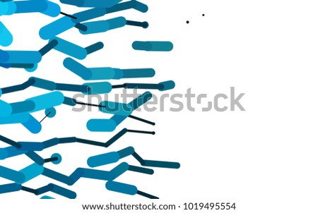 Light BLUE vector layout with flat lines. Blurred decorative design in simple style with lines. Best design for your ad, poster, banner.