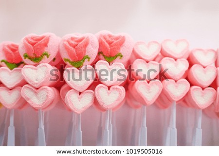 Valentine's sweetmeats heart-shaped sale in the festival
