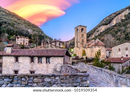 The beautiful little village of Beget (Alta Garrotxa, Catalonia, Spain)