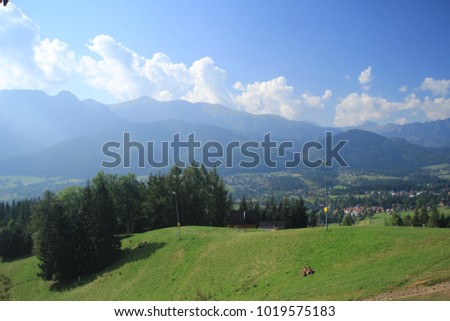Picturesque mountain views in Zakopane