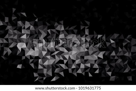 Dark Silver, Gray vector polygonal background. Creative geometric illustration in Origami style with gradient. The completely new template can be used for your brand book.