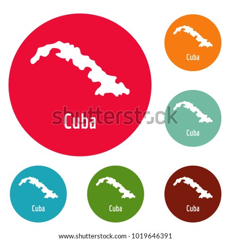 Cuba map in black. Simple illustration of Cuba map vector isolated on white background
