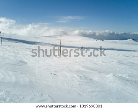 High mountain at winter