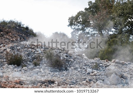 Geothermal park in Tuscany (Sasso Pisano)
