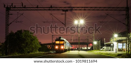 Old Train Station Night Photography