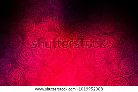 Dark Red vector abstract doodle template. An elegant bright illustration with roses in Natural style. The textured pattern can be used for website.