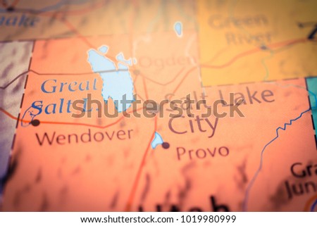 Utah map background