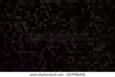 Dark Purple vector  cover with spots. Modern abstract illustration with colorful water drops. Completely new template for your brand book.