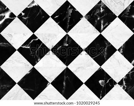 Black and white marble bricks wall background , seamless marble wall pattern , for Interiors design. High resolution