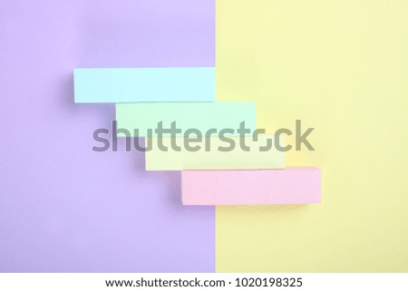 Sticker on a purple and yellow background. Pastel colors.