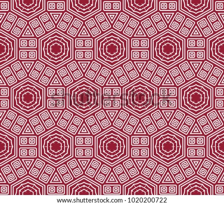 Geometric pattern in repeat. Seamless background, Design for prints on fabrics, textile, paper, wallpaper, interior, patchwork