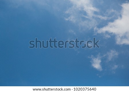 Blue Sky with cloud texture