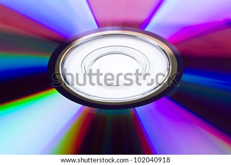 Pattern of cd/dvd disk over white