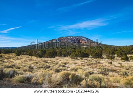Panoramic picture of Arizona desert at daytime, United States southwest