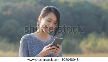 Woman use of smart phone 