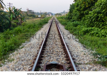  Railroad tracks in thailand