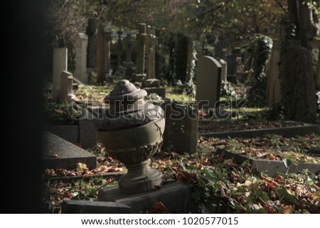 Highgate Cemetery in London Royalty-Free Stock Photo #1020577015