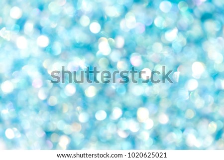 abstract relax blue twinkle round bokeh pattern background from gemstone