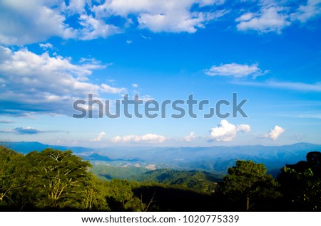mountain in north Thailand Royalty-Free Stock Photo #1020775339