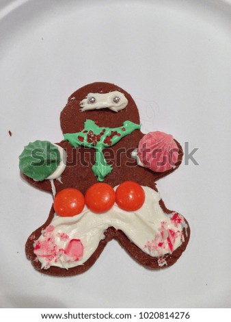decorated gingerbread man