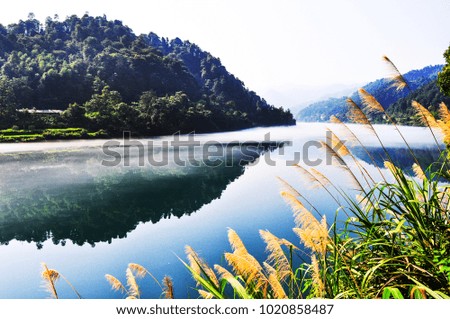 Natural landscape lake landscape