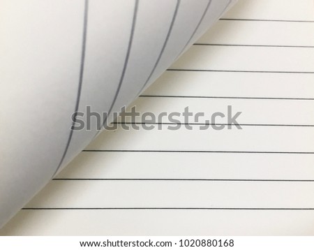 Close up of notebook background