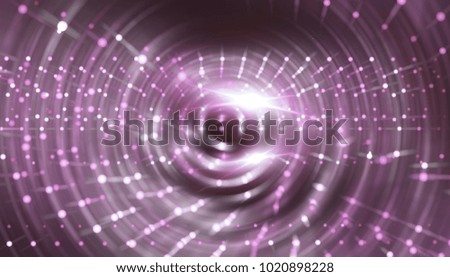 Abstract pink background with scintillating circles and gloss. Lights abstract background with rays. illustration beautiful.