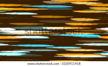 Brush Strokes and Stripes with Watercolor Grunge Effect. Paintbrush Lines Seamless Pattern. Paint Watercolor Style Stripes. Advertising, Cover Print Design Pattern.
