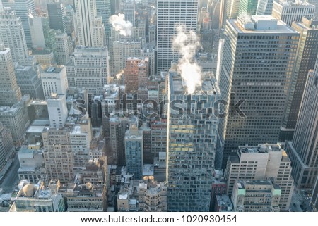 New york city seen from above. Aerial view.