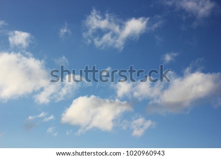 cloud on a blue background