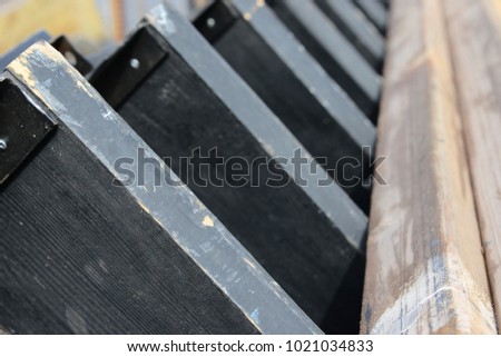 wooden steps background