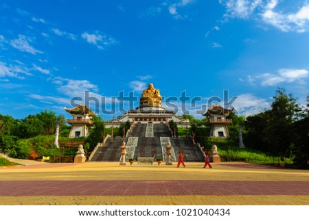 Muen Buddha Mettakhunaram Temple,Chinese Temple in Chiang Rai, Thailand