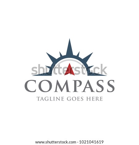 compass adventure logo icon vector template