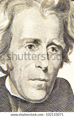 Andrew Jackson's twenty dollars portrait
