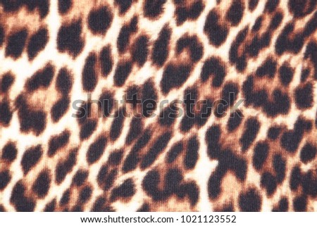 Texture of leopard fabric